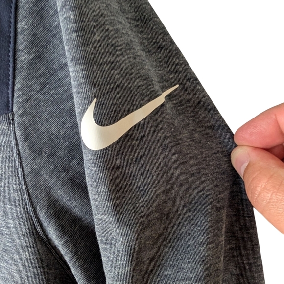 NFL Dri-FIT Navy and Grey Denver Broncos and Budlight Quarter zip M - Picture 7 of 8